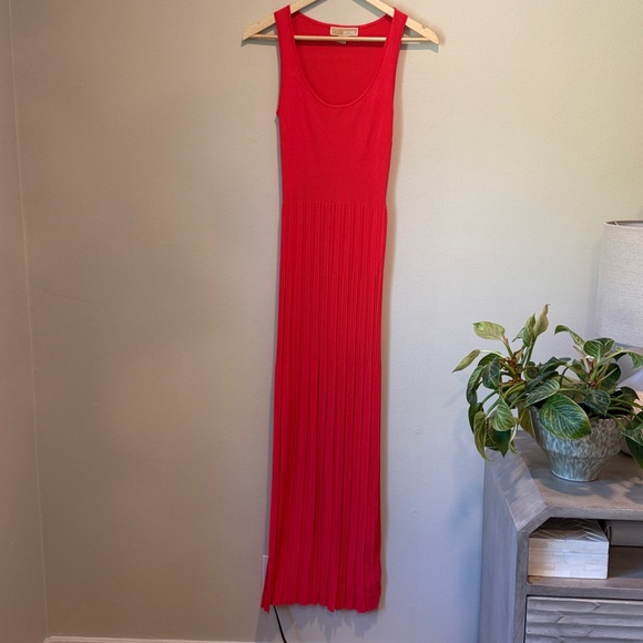 MICHAEL KORS Ribbed Knit Tank Dress in Red Coral sz M EUC - Picture 13 of 15